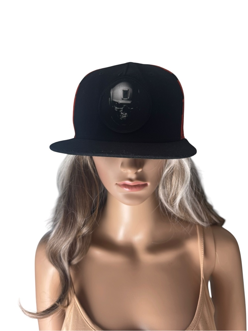 Call of Duty COD Snapback Hat 2016 Skull Graphic Orange Black Baseball Cap OSFM